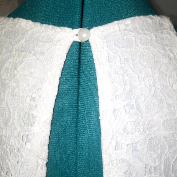 Papaya Two-Toned Textured Maxi Dress Sz L - Picture 6 of 16